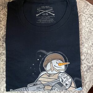 Grunt Style Black Snowman Tee
